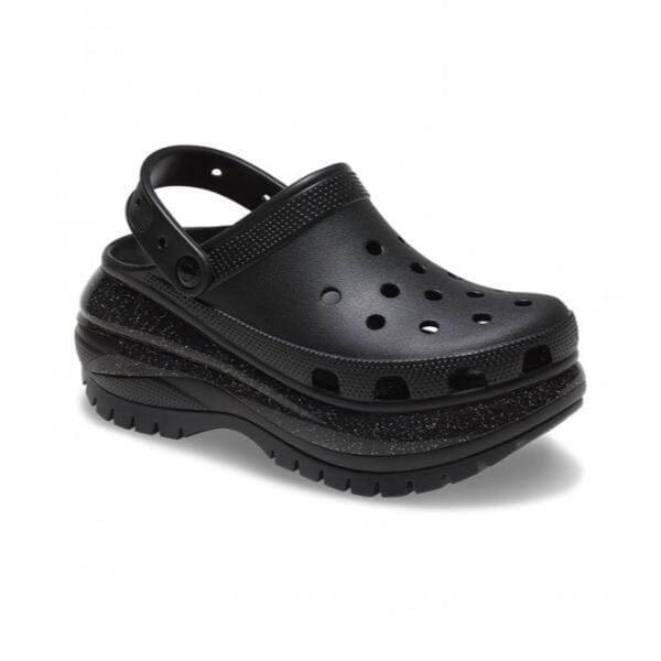 כפכפי קרוקס פלטפורמה במהדורה מיוחדת Crocs Mega Crush Sandals Rainbow Glitter 208794-001 - Image 5