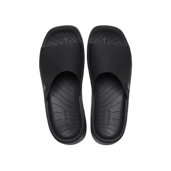 כפכפי פלטפורמה קרוקס לנשים Crocs Skyline Slide 208182-001 Black - Image 6
