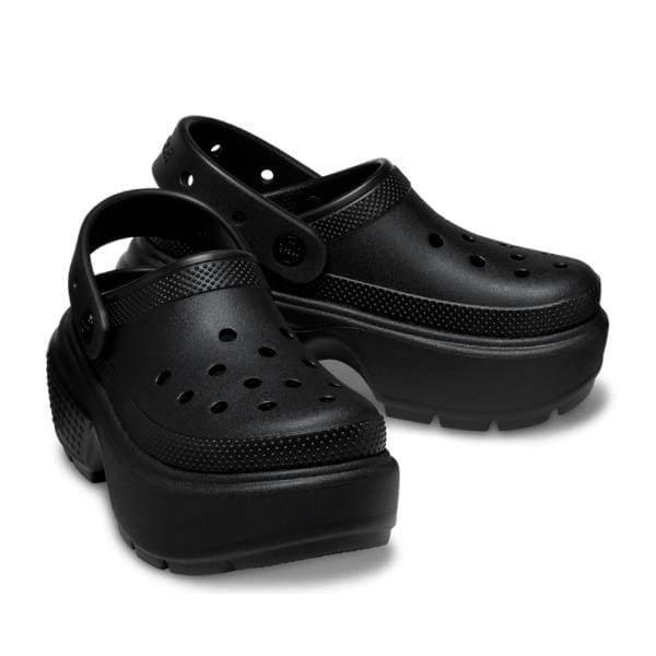כפכפי קרוקס פלטפורמה לנשים Crocs Stomp Clog-Black 209347-001 - Image 3