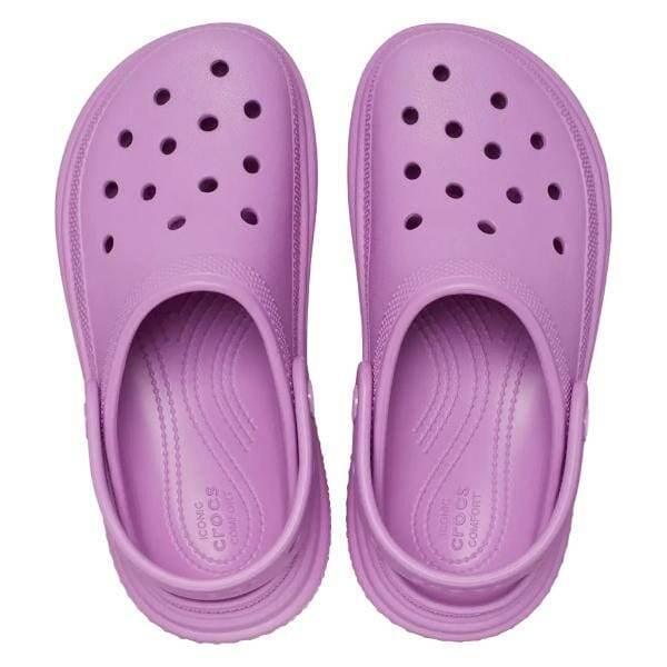 קפקפי קרוקס פלטפורמה לנשים Crocs Stomp Clog-Pink/Bubble 209347-6WQ - Image 2