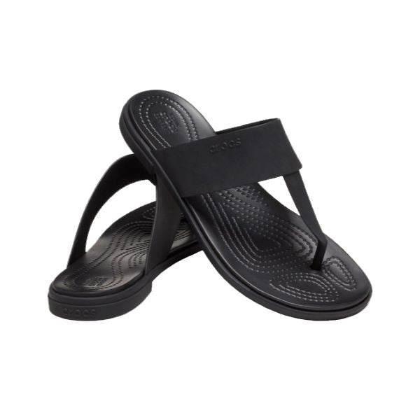 כפכפי קרוקס לנשים Crocs Tulum flip Black/Black W 206752-060 - Image 3
