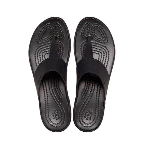 כפכפי קרוקס לנשים Crocs Tulum flip Black/Black W 206752-060 - Image 4