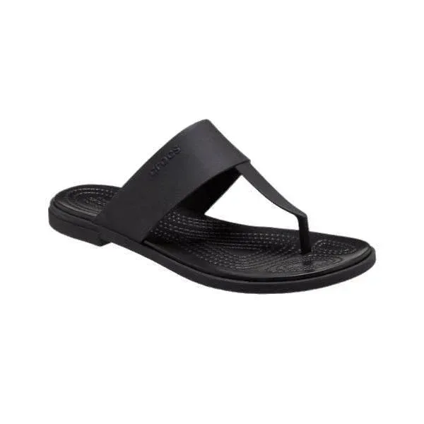 כפכפי קרוקס לנשים Crocs Tulum flip Black/Black W 206752-060 - Image 5