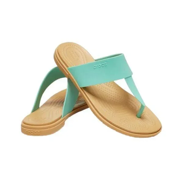 כפכפי קרוקס לנשים Crocs Tulum flip Jade Stone 206752-3UG - Image 3