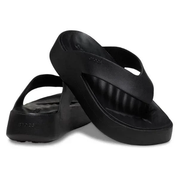 קפקפי קרוקס פלטפורמה לנשים Crocs W Getaway Platform Flip-Black 209410-001 - Image 3