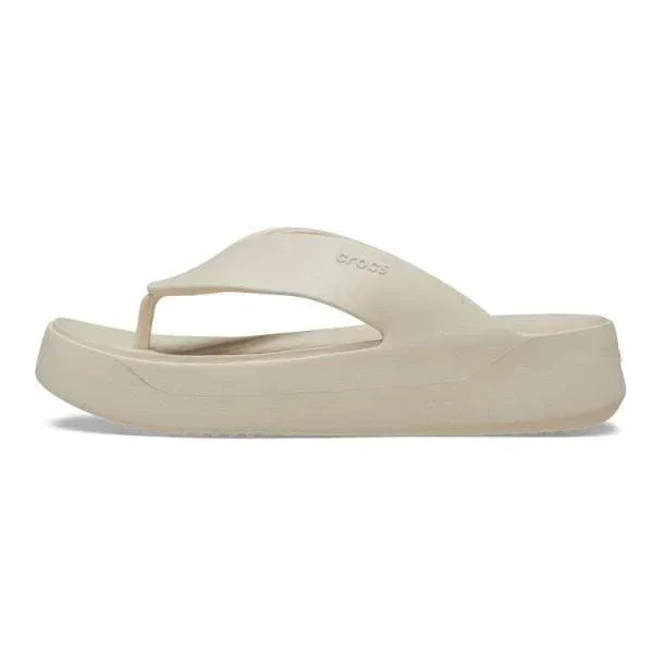 כפכפי קרוקס פלטפורמה לנשים Crocs Getaway Platform Flip-Stucco 209410-160 - Image 2