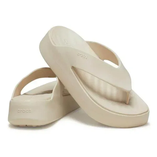 כפכפי קרוקס פלטפורמה לנשים Crocs Getaway Platform Flip-Stucco 209410-160 - Image 3