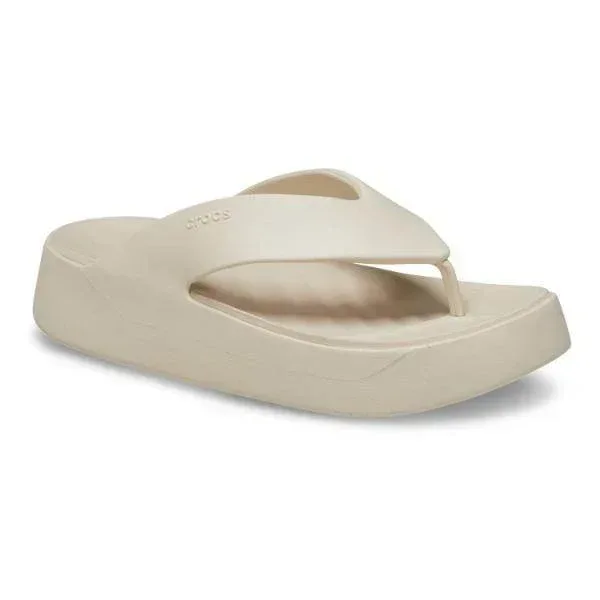 כפכפי קרוקס פלטפורמה לנשים Crocs Getaway Platform Flip-Stucco 209410-160 - Image 5