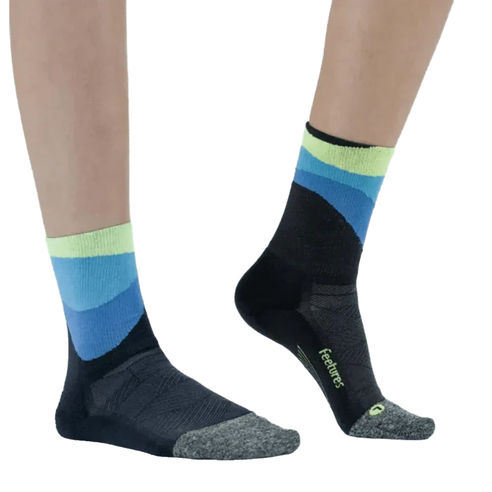גרבי Feetures Elite Light Cushion Mini Crew Rythmic Black E9024668 - Image 2