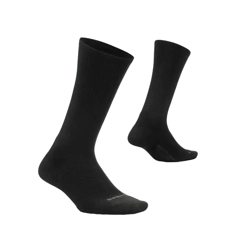 גרבי Feetures Men's UL Crew Wide Rib Black LM15001 - Image 2