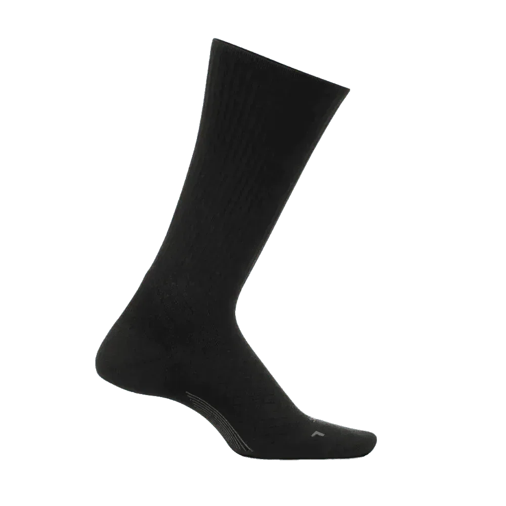 גרבי Feetures Men's UL Crew Wide Rib Black LM15001 - Image 3