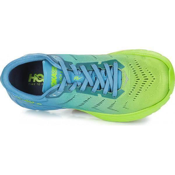 נעלי ריצה הוקה מאך 2 לגברים בצבע תכלת/ירוק HOKA 1099721/SBLG MACH 2 - Image 2