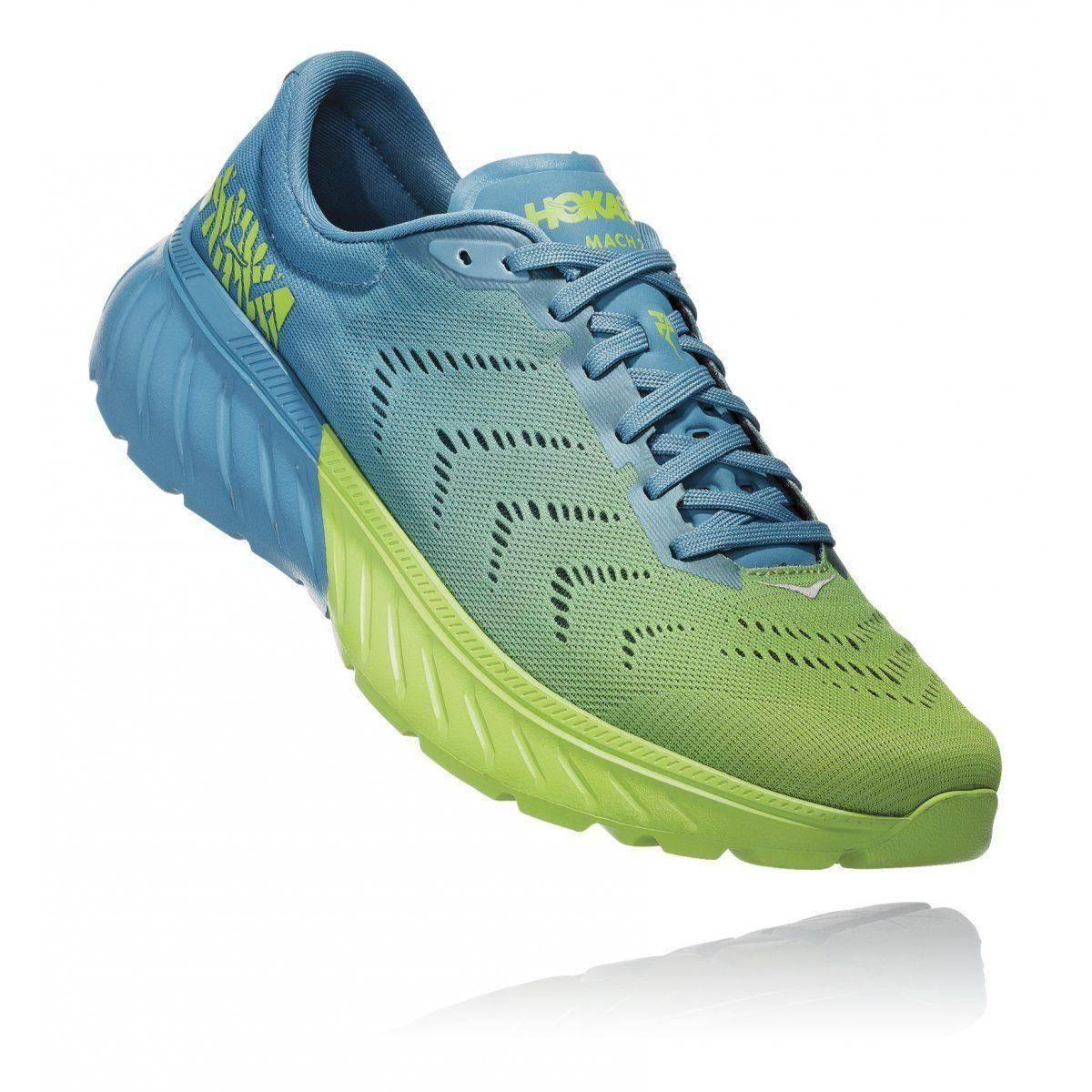 נעלי ריצה הוקה מאך 2 לגברים בצבע תכלת/ירוק HOKA 1099721/SBLG MACH 2 - Image 3