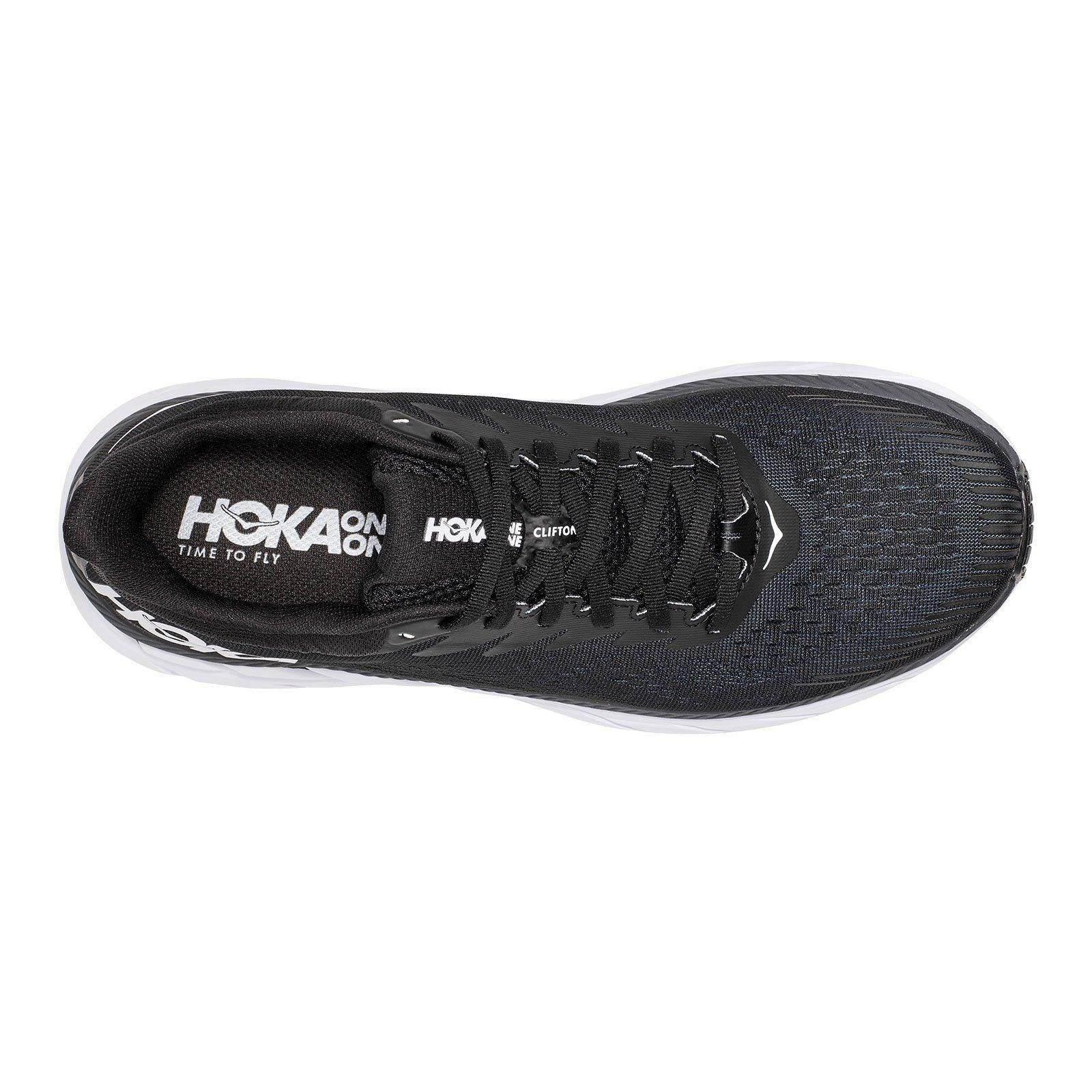 נעלי ריצה הוקה קליפטון 7 רחבות לגברים Hoka 1110534/BWHT CLIFTON 7 WIDE-Black/White - Image 6