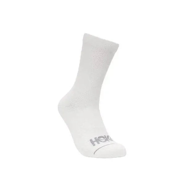 שלישית גרבי ריצה הוקה לגברים ונשים Hoka 1122931/WHT U CREW RUN SOCK 3-PACK - Image 2