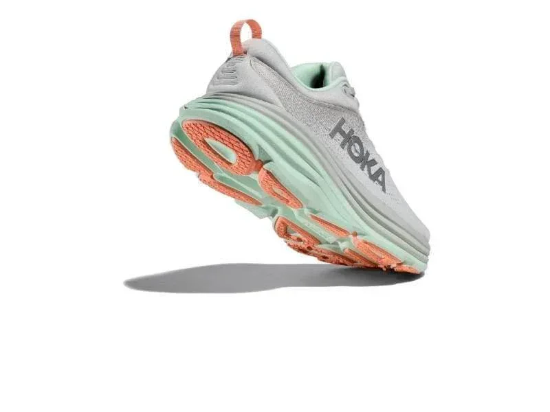 נעלי ריצה הוקה בונדי 8 רחבות לנשים Hoka 1127954/SQB  Bondi 8 Wide - Image 3