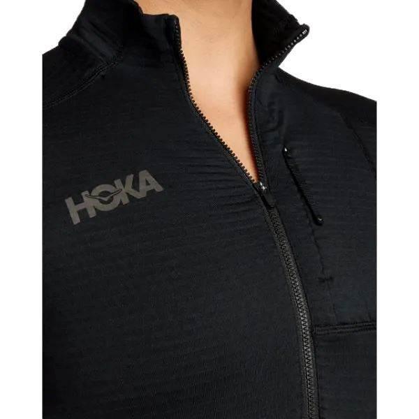 עליונית הוקה נשים 1/2 רוכסן Hoka 1135053/BLK W 1/2 ZIP - Image 3