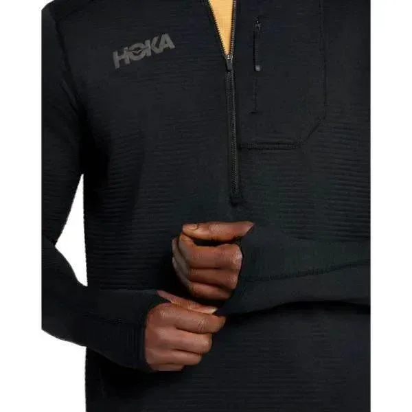 עליונית הוקה גברים 1/2 רוכסן Hoka 1135054/BLK M 1/2 ZIP - Image 4