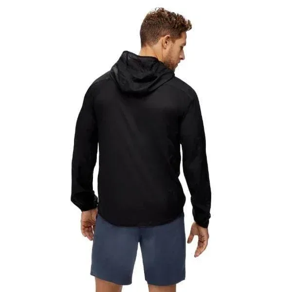 מעיל רוח SKYFLOW – סקייפלואו Hoka 1141690/BLK M SKYFLOW JACKET - Image 2