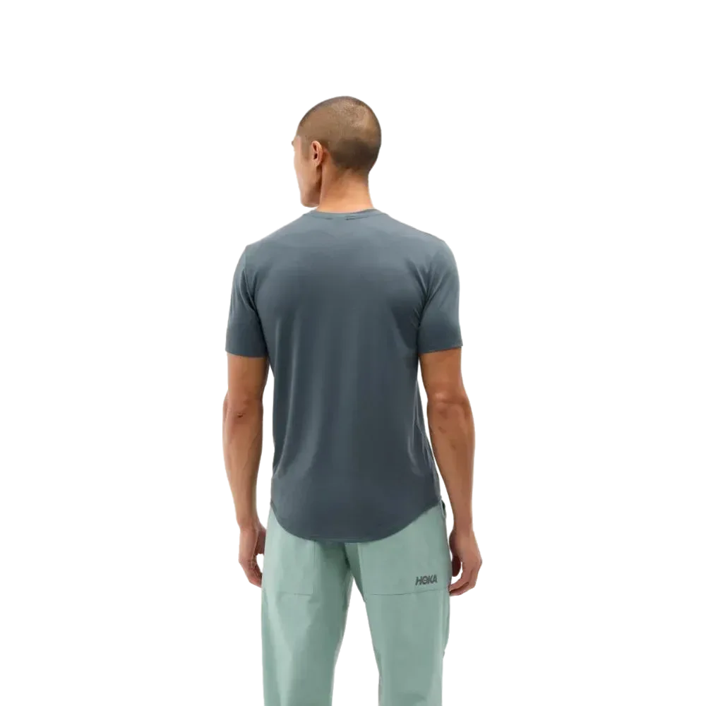 חולצת ריצה הוקה לגברים Hoka 1141757/FGYN HOKA ESSENTIAL TEE FOGGY - Image 2
