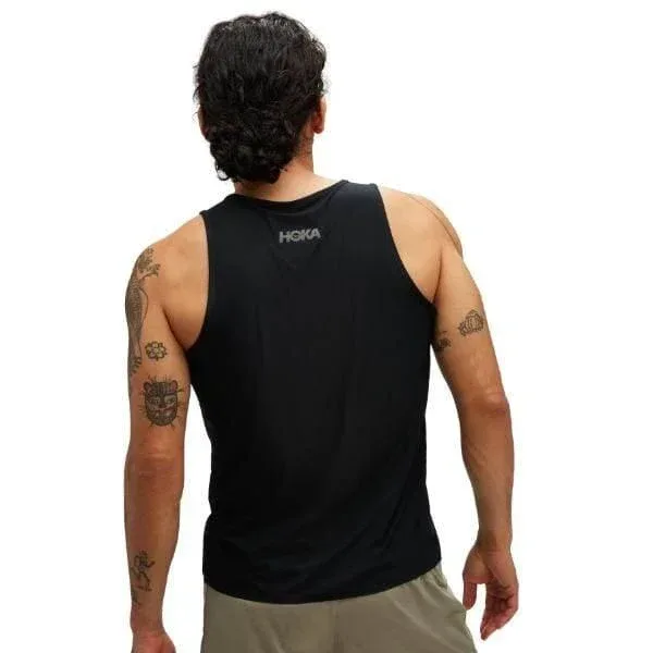 גופיית ריצה הוקה לגברים Hoka 1151070/BLK AIROLITE RUN TANK - Image 2