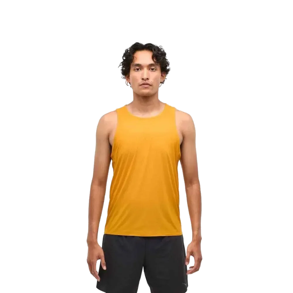 גופית הוקה לגברים Hoka 1151070/VRST AIROLITE RUN TANK YELLOW - Image 3