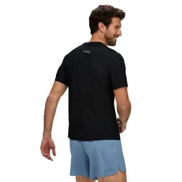 חולצת ריצה הוקה לגברים Hoka 1151071/BLK AIROLITE RUN Shirt - Image 2