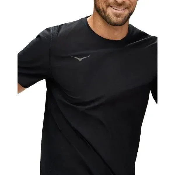 חולצת ריצה הוקה לגברים Hoka 1151071/BLK AIROLITE RUN Shirt - Image 3