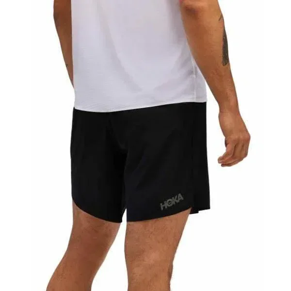 מכנסי ריצה קצרים 18 לגברים ס"מ Hoka 1151080/BLK M GLIDE 7'' SHORT 2IN1 - Image 3