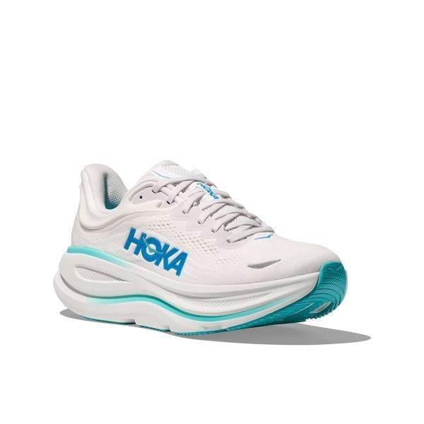 נעלי ריצה הוקה בונדי 9 לגברים Hoka BONDI 9 1162011/WKB WHITE/BLUE - Image 3