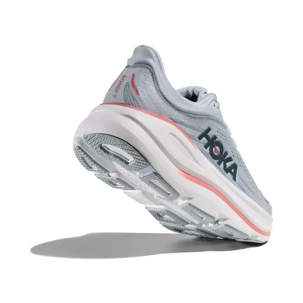 נעלי ריצה הוקה בונדי 9 רחבות לנשים Hoka BONDI 9 WIDE (D) 1162014/MBLW MINERAL BLUE/WASHE - Image 3