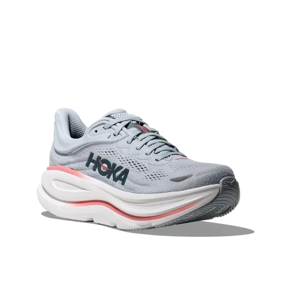 נעלי ריצה הוקה בונדי 9 רחבות לנשים Hoka BONDI 9 WIDE (D) 1162014/MBLW MINERAL BLUE/WASHE - Image 6