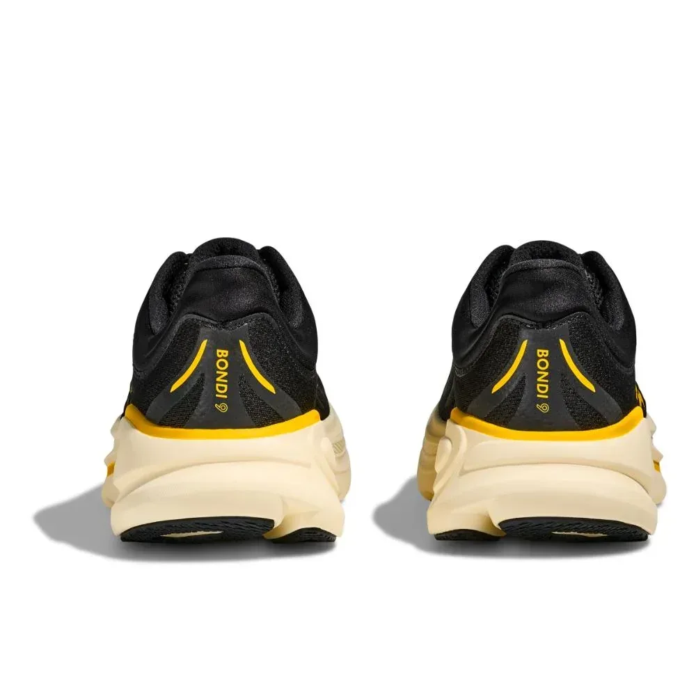 נעלי ריצה הוקה בונדי 9 לגברים Hoka BONDI 9 1162011 /CWG CARBON BLACK/YELLO - Image 5