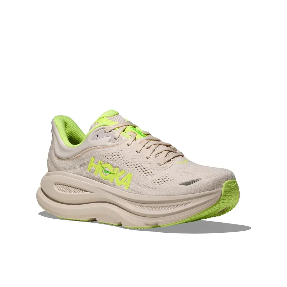 נעלי ריצה הוקה בונדי 9 לגברים Hoka BONDI 9 1162011/GYZ GROUT/NEON - Image 6