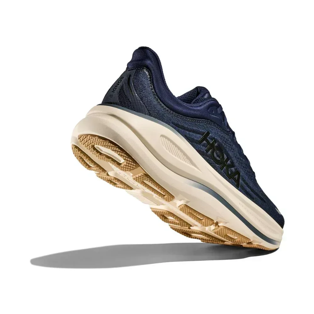 נעלי ריצה הוקה בונדי 9 רחבות לגברים Hoka BONDI 9 WIDE (2E)  1162013/MVR MIDNIGHT BLUE - Image 3
