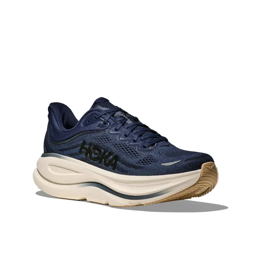 נעלי ריצה הוקה בונדי 9 רחבות לגברים Hoka BONDI 9 WIDE (2E)  1162013/MVR MIDNIGHT BLUE - Image 6