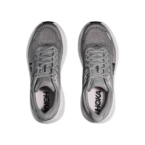 נעלי ריצה הוקה בונדי 9 אקסטרה רחבות לגברים Hoka BONDI 9 X-WIDE (4E) 1162015/GCTC GALACTIC GREY - Image 5
