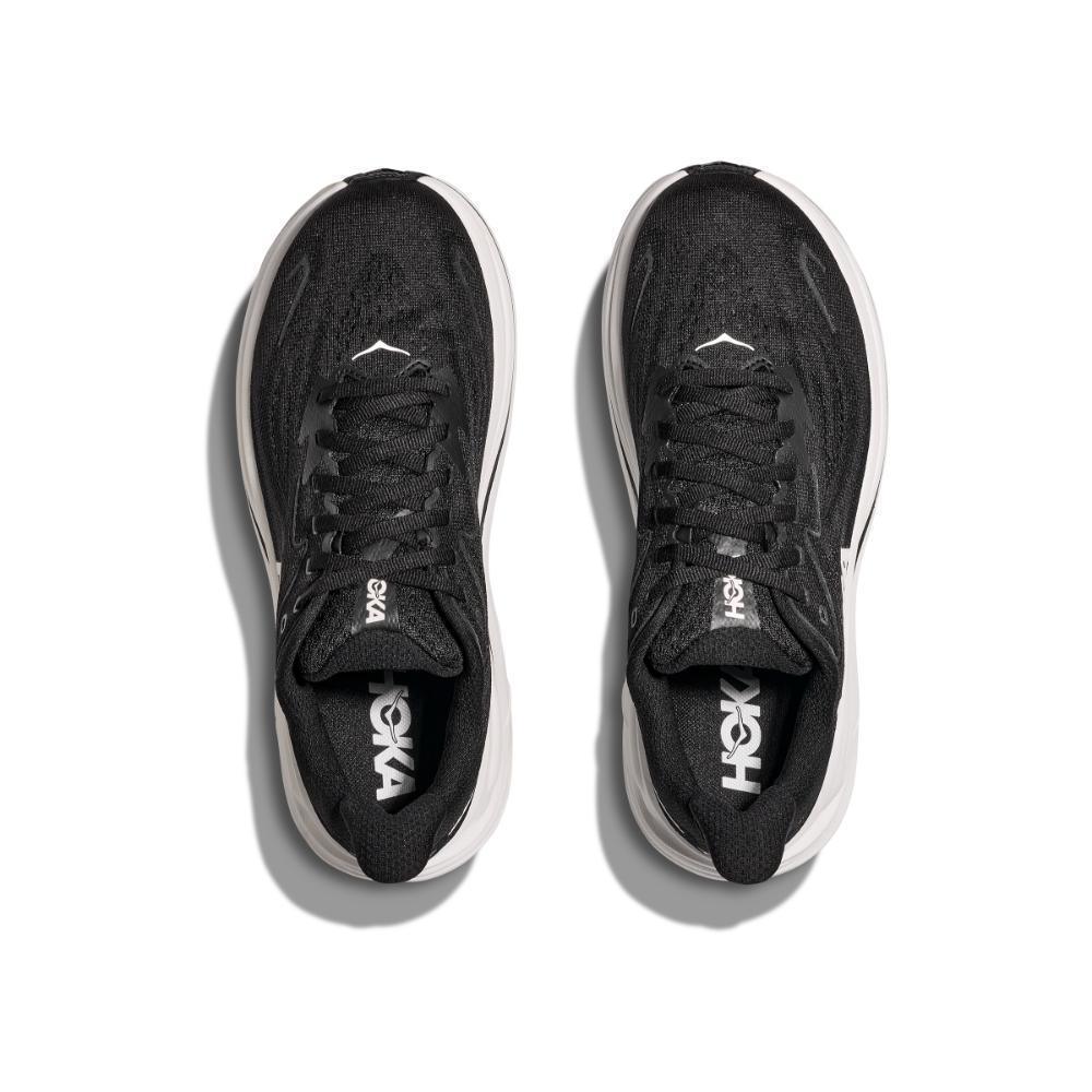 נעלי ריצה הוקה קליפטון 10 אקסטרה רחבות לנשים Hoka CLIFTON 10 X-WIDE 1162052/BWHT BLACK/WHITE - Image 2