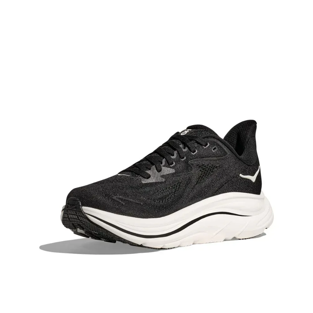 נעלי ריצה הוקה קליפטון 10 אקסטרה רחבות לנשים Hoka CLIFTON 10 X-WIDE 1162052/BWHT BLACK/WHITE - Image 3