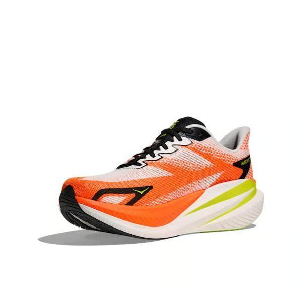 נעלי ריצה הוקה מאך איקס 3 לגברים Hoka MACH X 3 1168720/WNG WHITE/NEON - Image 4