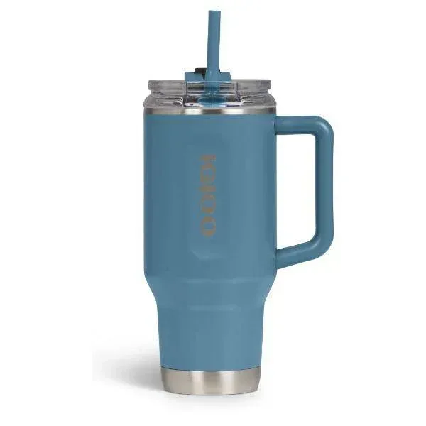 ספל שתיה תרמי Igloo Flip 'N' Sip Travel Mug Light Blue 1L - Image 3
