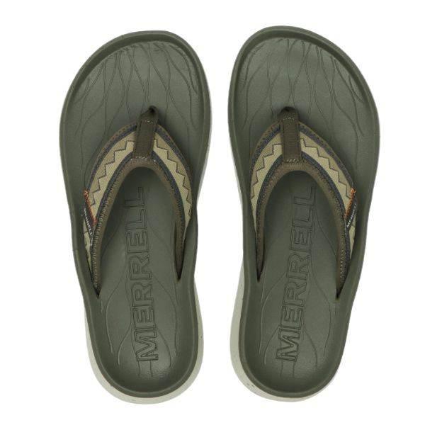 כפכפי התאוששות מירל לגבר Merrell HUT ULTRA FLIP OLIVE J004917 - Image 4