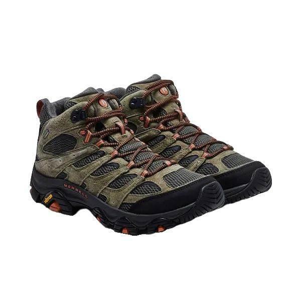 נעלי מירל מואב 3 נגד מים לגברים Merrell J035791 MOAB 3 MID GTX/OLIVE - Image 3