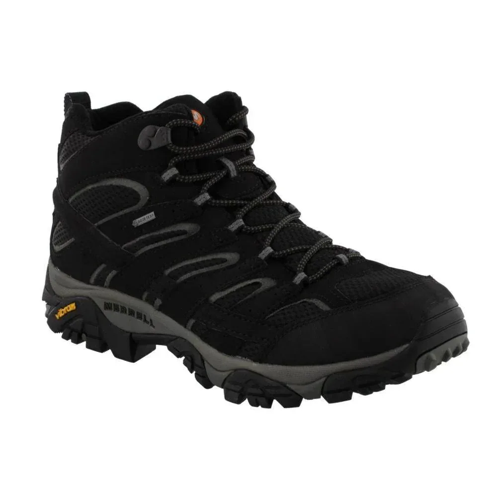 נעלי טיולים מירל לגברים Merrell J06061 MOAB 2 MID GTX  Black - Image 2