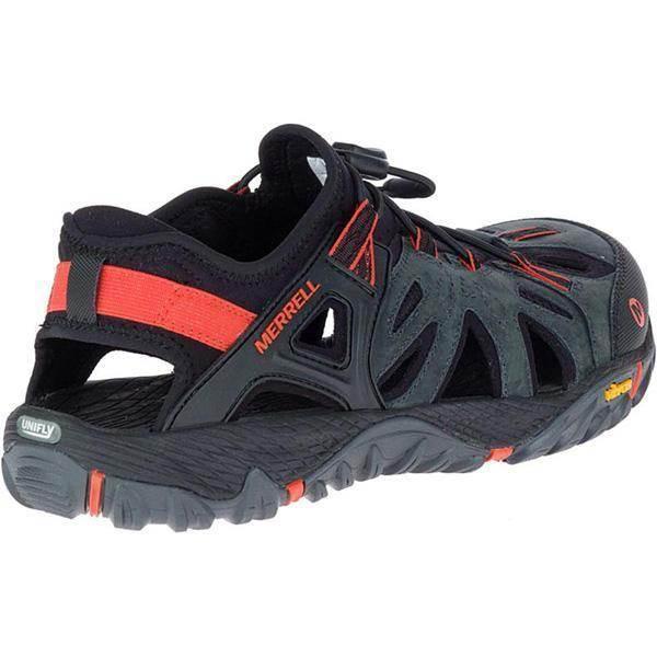 סנדלי טיולים מירל לגברים Merrell J12647 ALL OUT BLAZE SIEVE Black/Orange - Image 3
