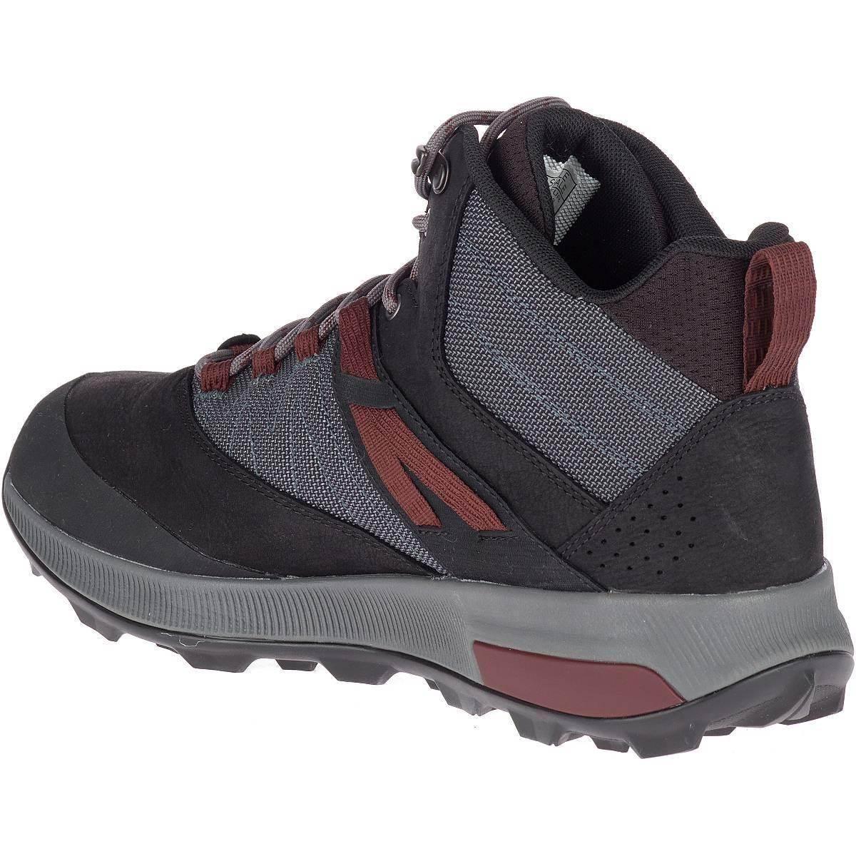 נעלי טיולים מירל לגברים Merrell J16885 ZION MID WP Black - Image 5
