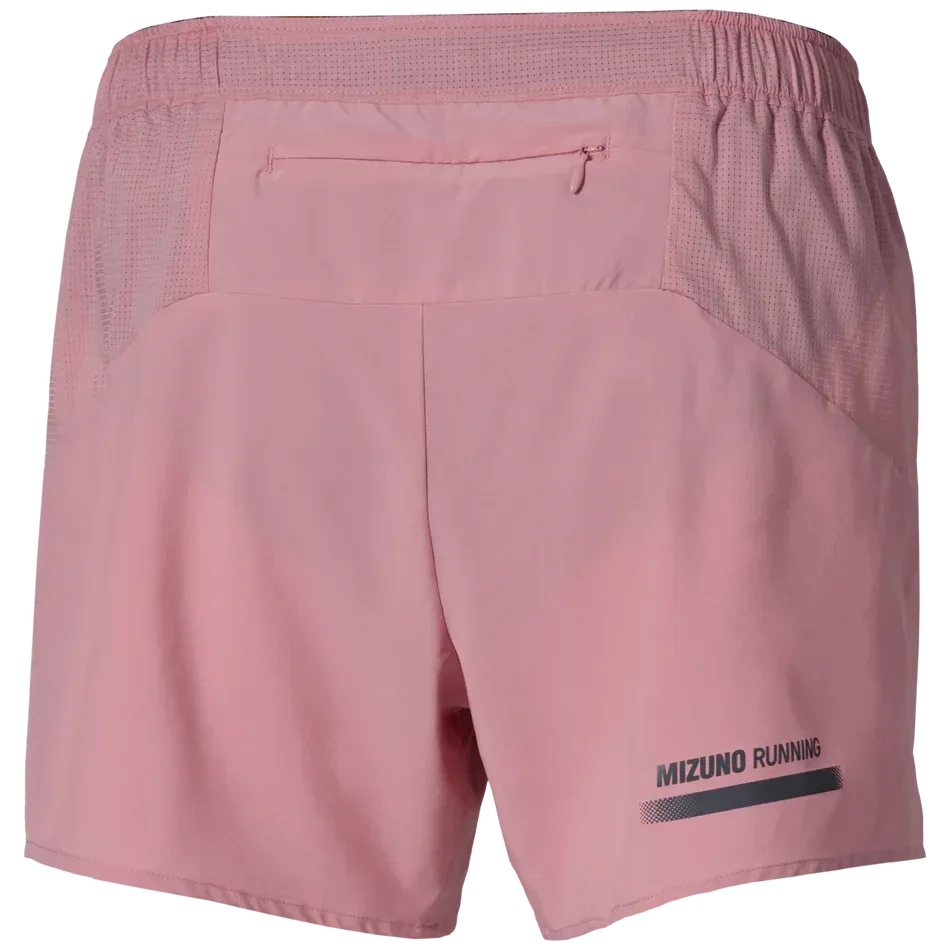 מכנס אימון קצר מיזונו לנשים Mizuno 4.5 Inches Short Rose Elegance J2GBD20465 - Image 4