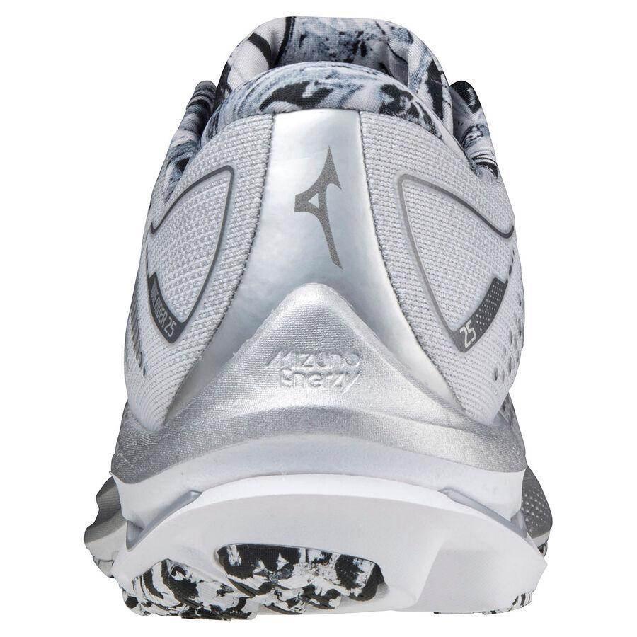 נעלי מיזונו ריידר 25 לגברים Mizuno J1GC217493 WAVE RIDER 25 WHITE/10077C - Image 5