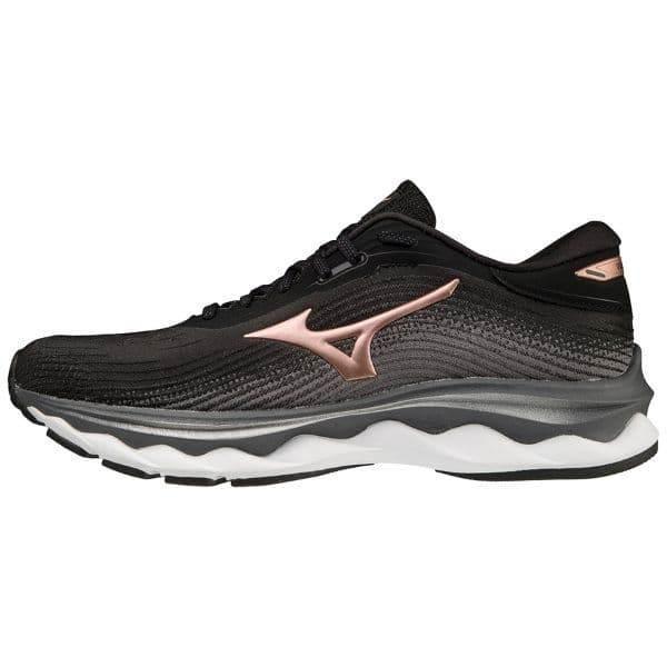 נעלי מיזונו וויב סקאי 5 לנשים Mizuno J1GD210244 WAVE SKY 5 BLACK/ROSE - Image 3