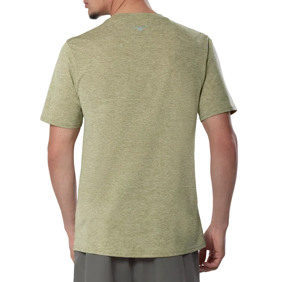 חולצת ריצה מיזונו לגברים Mizuno J2GAD00839 Core Run Short Sleeve Tee Elm - Image 2